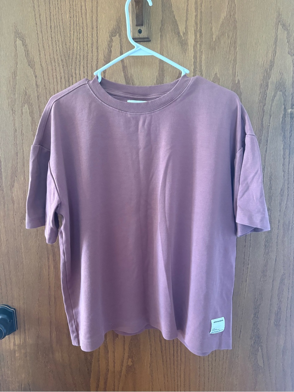 Reserved Dusty Mauve Relaxed Crew Tee